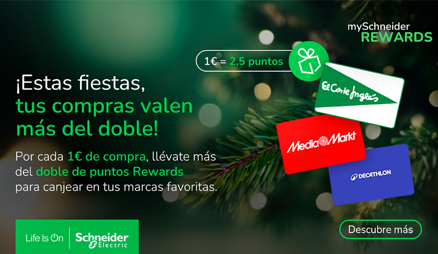 Nueva campaña de Schneider Electric: Navidad con Rewards